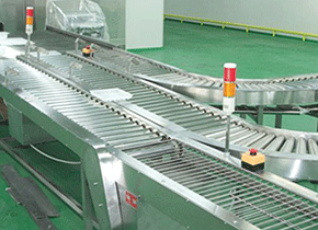 動力伸縮輸送機(jī)滾筒線